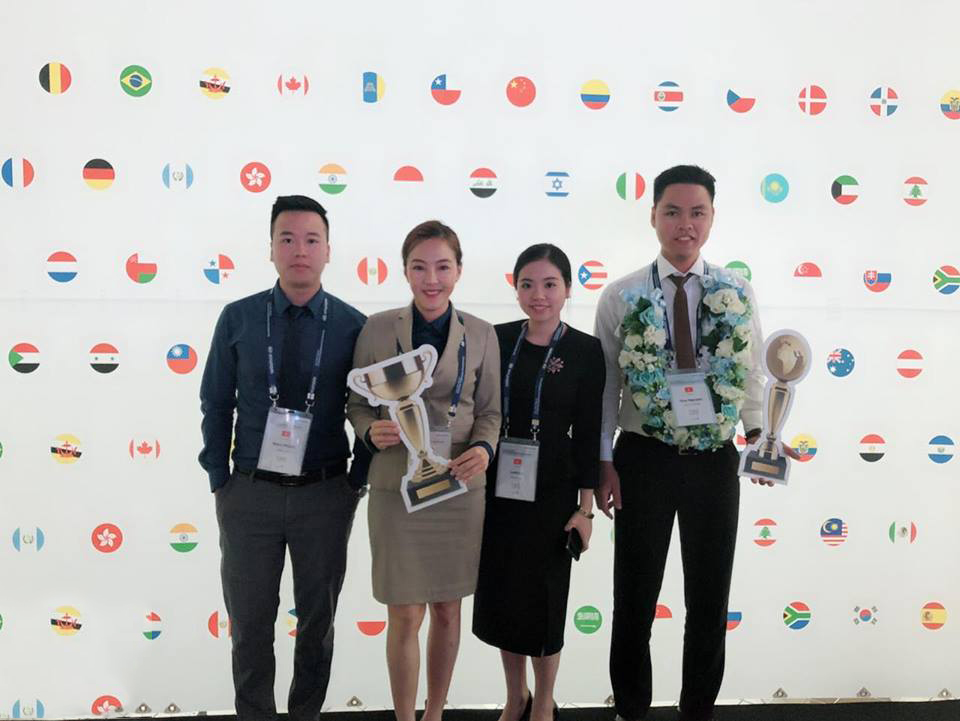 Huỳnh Dao trong cuộc thi Tay Nghề Toàn Cầu 2018 tại Hàn Quốc