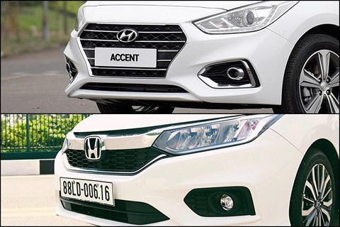 So sánh Hyundai Accent 2018 và Honda City dành cho gia đình